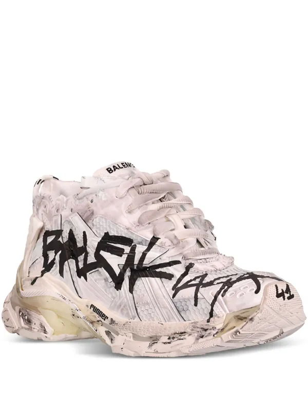 Balenciaga sneakers with graffiti print